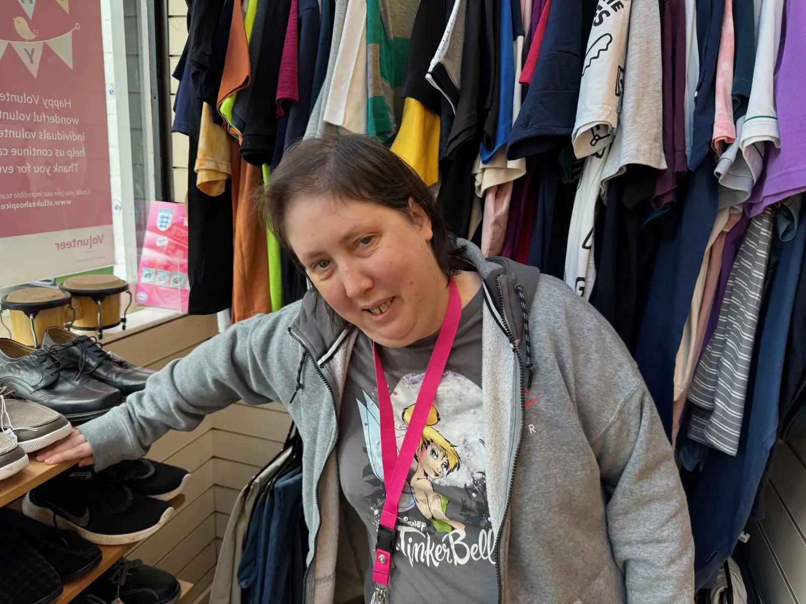 Nothing stops Sarah on her volunteering days