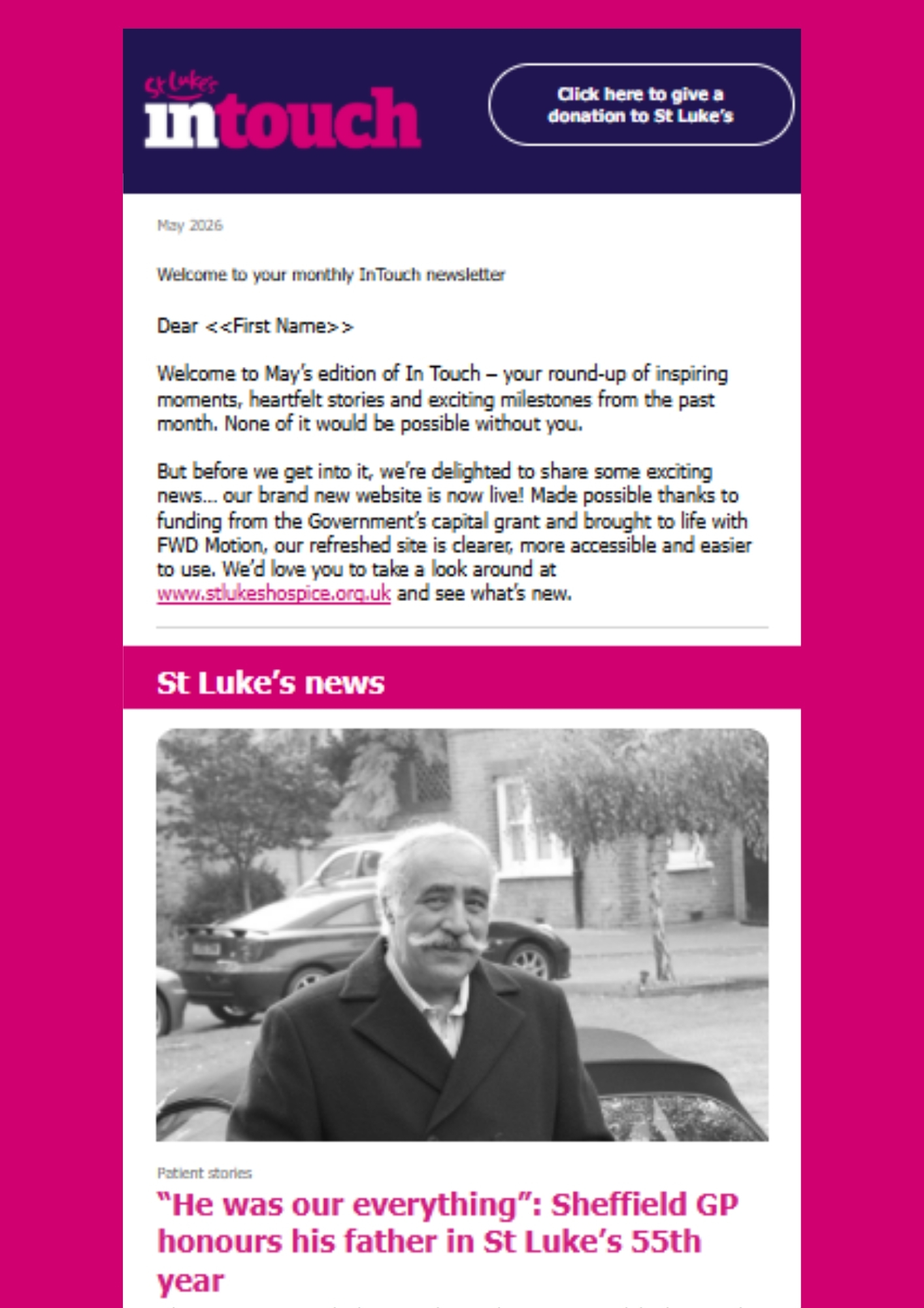 St Luke's InTouch Newsletter - May 2026