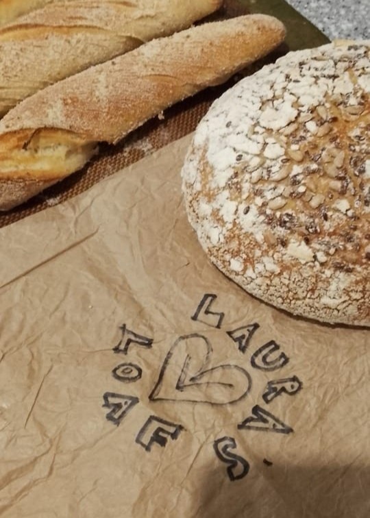 A bread baked from 'Laura's loaves'